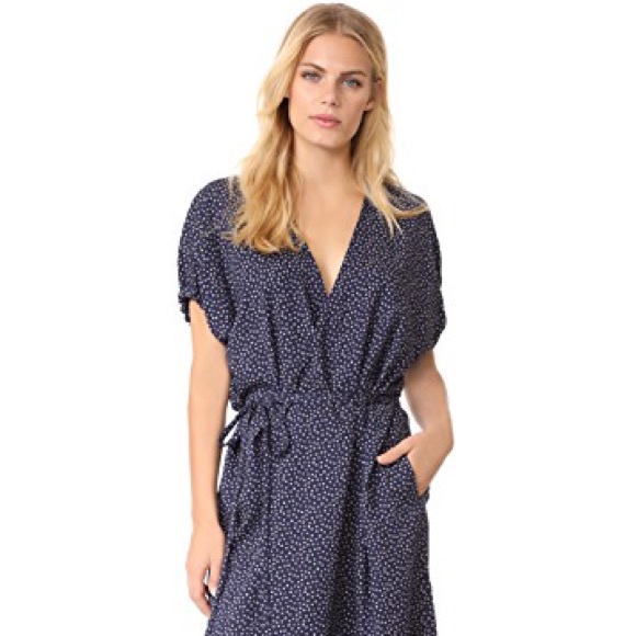 vince kimono wrap dress